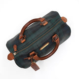 ポロ ラルフローレン チェック柄 ミニボストンバッグ PVC / レザー ダークグリーン - NEWSED