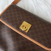 Celine Macadam Gancini PVC Shoulder Bag in Brown