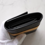 セリーヌ PVC/レザー コンパクトウォレット 三つ折り財布 ブラウン/ゴールド - NEWSED