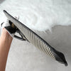 ラルフローレン 千鳥格子柄 PVC / レザー ハンドバッグ トートバッグ アイボリー / ブラック