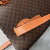 セリーヌ マカダム PVC レザー トートバッグ ブラウン - NEWSED