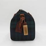 ポロ ラルフローレン チェック柄 ミニボストンバッグ PVC / レザー ダークグリーン - NEWSED