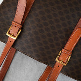 セリーヌ マカダム PVC/レザー バケツ型 トートバッグ ブラウン - NEWSED