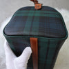 Polo Ralph Lauren Check PVC/Leather Mini Boston Bag in Green/Brown