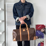 セリーヌ マカダム PVC ボストンバッグ ブラウン - NEWSED