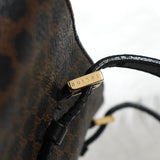 セリーヌ マカダム PVC レザー トートバッグ ハンドバッグ ブラウン ブラック - NEWSED