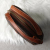 Celine Vintage Macadam PVC/Leather Handbag Freestanding Brown