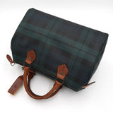 ポロ ラルフローレン チェック柄 ミニボストンバッグ PVC / レザー ダークグリーン - NEWSED