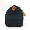 ポロ ラルフローレン チェック柄 ミニボストンバッグ PVC / レザー ダークグリーン