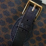 セリーヌ マカダム PVC レザー トートバッグ バケツ型 ブラウン / ブラック - NEWSED