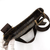 フェンディ ズッカ PVC/レザー ショルダーバッグ カーキ / ブラウン 7VA214 - NEWSED