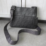 フェンディ ズッカ PVC ショルダーバッグ グレー 7VA247 - NEWSED