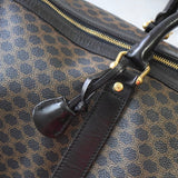 セリーヌ マカダム PVC / レザー ボストンバッグ ブラック - NEWSED