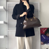 ヴァレンティノ ヴィンテージ PVC / レザー ハンドバッグ ブラウン - NEWSED