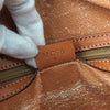 Celine Vintage Macadam PVC/Leather Handbag Freestanding Brown