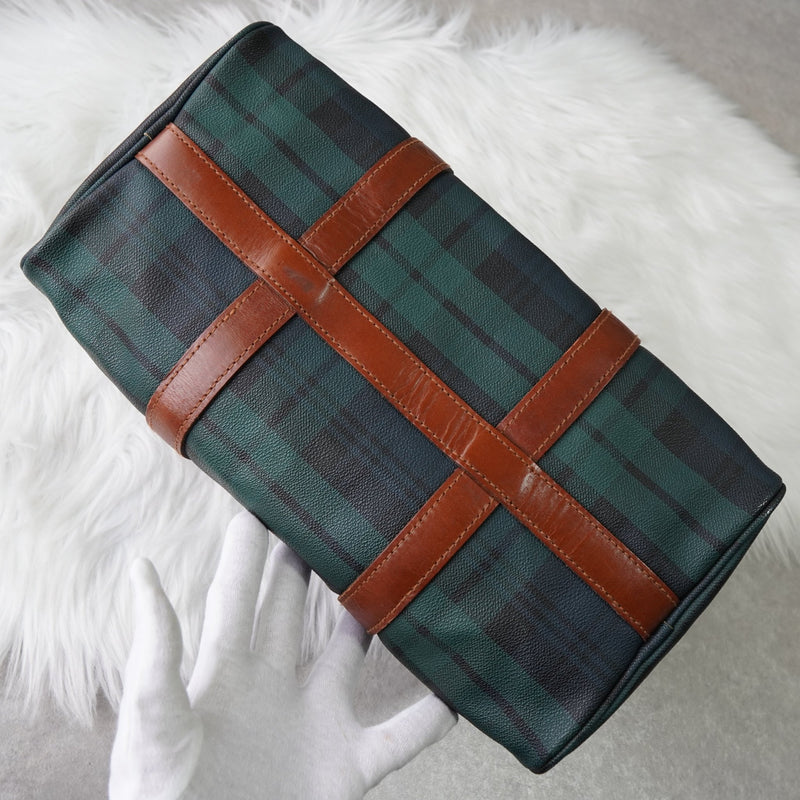 バッグ TakumaRALPHLAUREN mini boston bag PVC Polo Ralph Lauren Checkered Mini Boston Bag PVC/Leather Dark