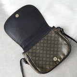 セリーヌ ヴィンテージ マカダム PVC / レザー ミニ ショルダーバッグ ブラウン / ブラック - NEWSED