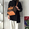 Celine Macadam PVC/皮革 Gancini 抽绳单肩包 棕色
