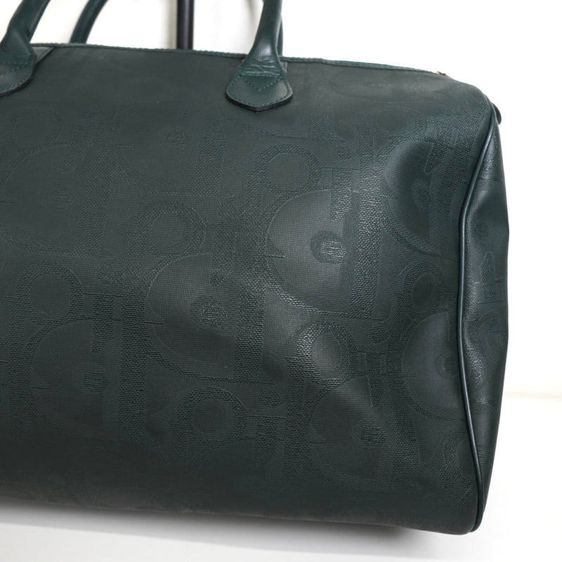 クリスチャン ディオール トロッター PVC / レザー ボストンバッグ グリーン - NEWSED