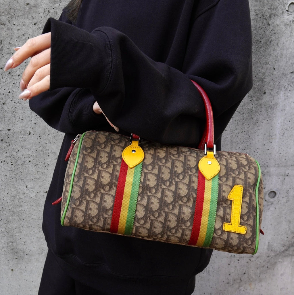 Christian Dior Rasta Trotter PVC 迷你波士顿包 手提包 米色