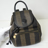 Fendi Pecan PVC/Leather Backpack in Khaki/Black