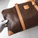 セリーヌ マカダム PVC ボストンバッグ ブラウン - NEWSED