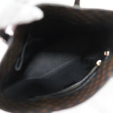 セリーヌ マカダム PVC レザー トートバッグ ハンドバッグ ブラウン ブラック - NEWSED