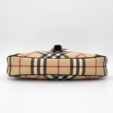 バーバリー ノバチェック PVC/レザー ワンショルダーバッグ ベージュ/ブラック - NEWSED