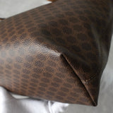 セリーヌ マカダム PVC / レザー トートバッグ ブラウン - NEWSED