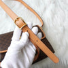 Celine Macadam Gancini PVC Shoulder Bag in Brown