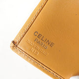 セリーヌ マカダム PVC / レザー 二つ折り財布 ホワイト / ベージュ - NEWSED