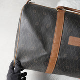 クリスチャン ディオール ヴィンテージ ハニカム柄 PVC ボストンバッグ ハンドバッグ ブラウン系 - NEWSED