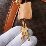 セリーヌ ヴィンテージ マカダム PVC ボストンバッグ トラベルバッグ ブラウン - NEWSED