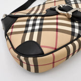 バーバリー ノバチェック PVC/レザー ワンショルダーバッグ ベージュ/ブラック - NEWSED