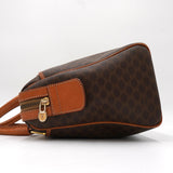 セリーヌ ヴィンテージ マカダム PVC/レザー ミニボストンバッグ ブラウン - NEWSED