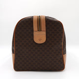 セリーヌ ヴィンテージ マカダム PVC/レザー ボストンバッグ ブラウン - NEWSED