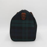 ポロ ラルフローレン チェック柄 ミニボストンバッグ PVC / レザー ダークグリーン - NEWSED