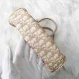 ディオール トロッター チェーン リボン PVC / ベロア ハンドバッグ ベージュ - NEWSED