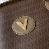 ヴァレンティノ ヴィンテージ PVC / レザー ハンドバッグ ブラウン - NEWSED