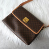 Celine Macadam Gancini PVC Shoulder Bag in Brown
