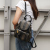 Fendi Pecan PVC/Leather Backpack in Khaki/Black