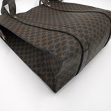 セリーヌ マカダム PVC/レザー トートバッグ ブラック/ブラウン - NEWSED