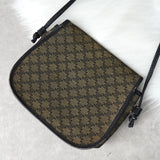 セリーヌ ヴィンテージ マカダム PVC / レザー ミニ ショルダーバッグ ブラウン / ブラック - NEWSED