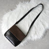 Loewe Velazquez PVC/皮革单肩包 黑色/棕色