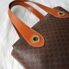 Celine Macadam PVC/皮革手提包单肩包 A4 收纳包棕色