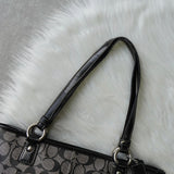 コーチ シグネチャー PVC トートバッグ ブラック F18917 - NEWSED