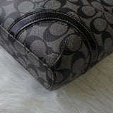 コーチ シグネチャー PVC トートバッグ ブラック F18917 - NEWSED