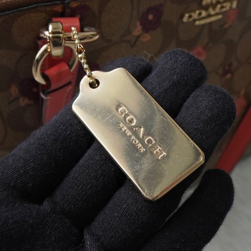 コーチ シグネチャー フラワー PVC トートバッグ ベージュ F66880 - NEWSED