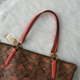 コーチ シグネチャー フラワー PVC トートバッグ ベージュ F66880 - NEWSED