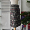 バーバリー ノバチェック ウール タイト スカート グレー